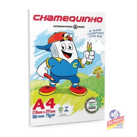 Papel A4 Chamequinho 100 Folhas