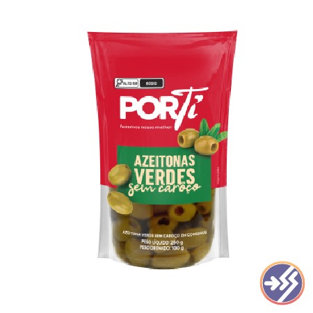 Azeitona Verde Porti S/ Caroço Pouch 100g