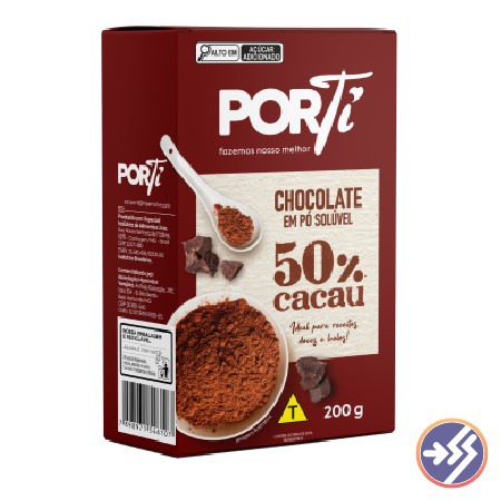 Chocolate em Pó Porti 50% Cacau 200g