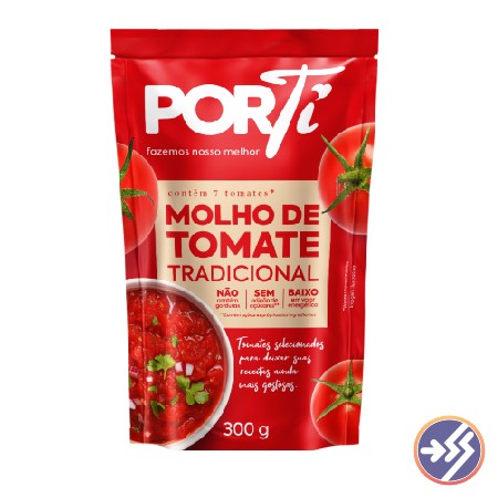 Molho Tomate Porti Refogado Sache 300g