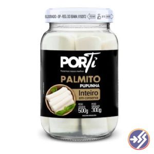 Palmito Pupunha Porti Inteiro Vidro 300g