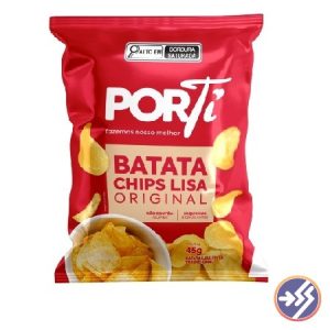 Batata Chips Porti Original ou Picanha Barbecue 45g cada