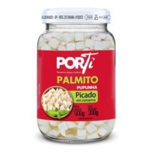 Palmito Pupunha Porti Picado Vidro 300g