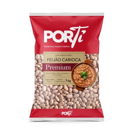 Feijão Carioca Porti Pte 1kg
